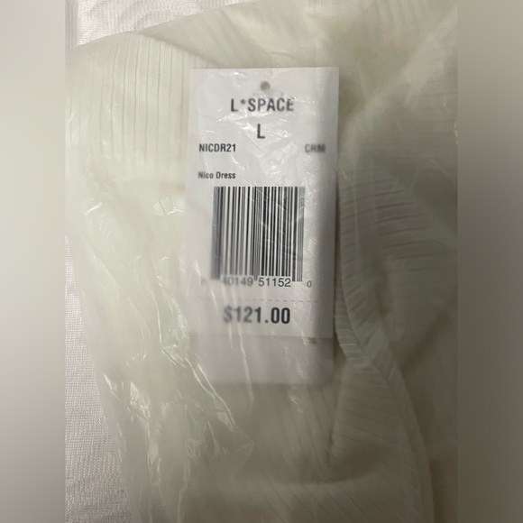 L*Space- NWT | $121 | Nico MIDI Dress in Cream | Large | Current style - NWT - Picture 14 of 16